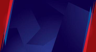 Dark blue abstract background design with modern red vector