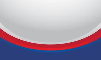 Abstract blue red curve on white background vector