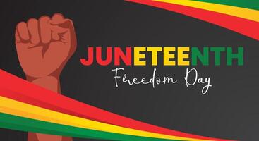 Juneteenth Freedom Day background template Holiday concept vector