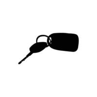 Car Key Silhouette Icons Set Concept for Vehicle Purchase Sale Rental Repair and Service Isolated on White Background for Web App Logo and Design Use vector