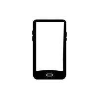 Smartphone Silhouette Icon Set Logo Template of Mobile Devices and Touchscreen Gadgets vector
