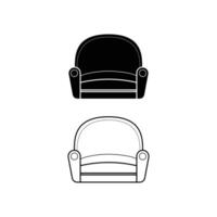 Extensive Collection of Hand Drawn Sofa Outline and Silhouette Icons Featuring Modern Living Room Furniture Sketches for Web Print and Mobile Designs vector