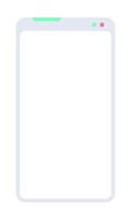 Minimal Blank Browser Vertical Window. Webpage Mockup Template with Simple UI vector