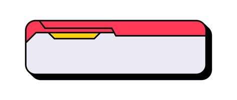 Futuristic Lower Third Graphic Design. Modern Lower Third Interface Banner. SciFi Style Lower Third vector