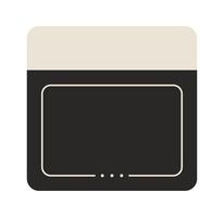 Social media design element in flat style. Pop up interface element. vector
