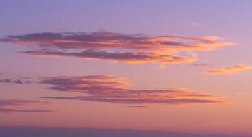 A sunset sky with clouds photo