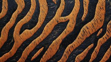 A close up of a tiger's skin photo