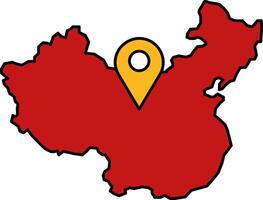 isolate illustration icon of china vector