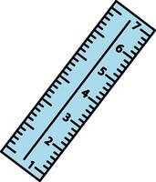 isolate illustration of a ruler vector