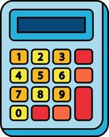isolate illustration of a calculator vector