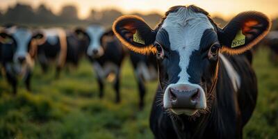 cows wearing health monitoring collars photo