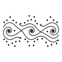 A black and white drawing of a wave pattern vector