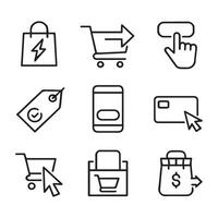 E-commerce Call-to-Action Icons for Purchase vector