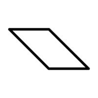 parallelogram shape illustration graphic. basic shape perfect for preschool learning for children and good for mathematics., eps 10 vector