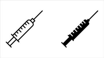 injection icon set, for web, computer and mobile app vector
