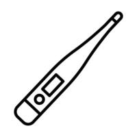 Digital thermometer icon. icon isolated on white background. vector