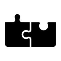 Puzzle piece line icon. Jigsaw game shape sign. Business strategy element. Quality design element. Line style puzzle icon. Editable stroke. . vector