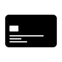 Credit card icon. Digital banking icon. Credit card front, on white background. EPS 10 vector