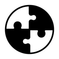 Problem solve line icon. Puzzle solution sign. Making decision symbol. Quality design element. Linear style solve icon. Editable stroke. vector