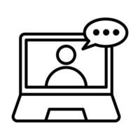 line training icon. Simple element illustration. Online training symbol design from eLearning collection. Can be used on web and mobile. vector
