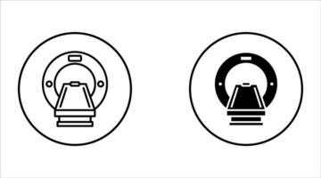 MRI icon set for ui designs vector