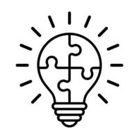 problem solving icon. business line icon style. illustration on white background. vector