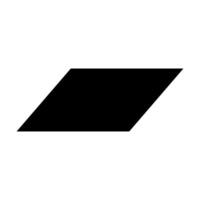 parallelogram shape illustration graphic. basic shape perfect for preschool learning for children and good for mathematics..EPS 10. vector