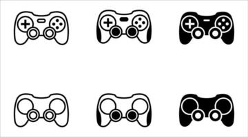 Joystick gamepad icon set. flat illustration of icon vector