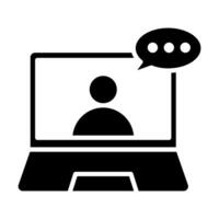 Black training icon. Simple element illustration. Online training symbol design from eLearning collection. Can be used on web and mobile. vector