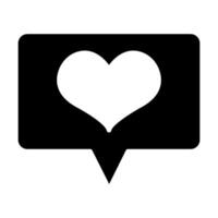 Notifications icon. Social media Like icon. illustration on white background. color editable vector