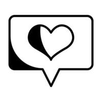 Notifications single icon. Social media Like icon. illustration on white background. color editable vector