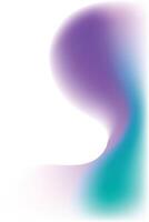 Abstract purple teal gradient swirl background design vector