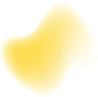 Soft yellow gradient organic shape design element vector