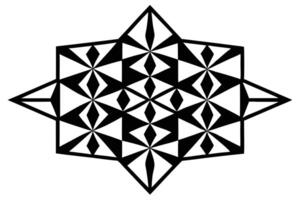 Intricate Geometric Design, perfect for patterns, logos, or backgrounds vector