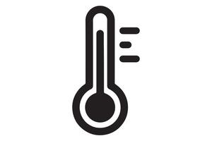 Simple Illustration of a Thermometer Showing Cooling Temperature vector