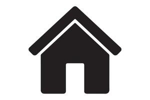 Simple, Solid Black Home Icon, Perfect for UI Design vector