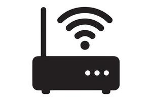 Simple Illustration of a Wireless Router vector