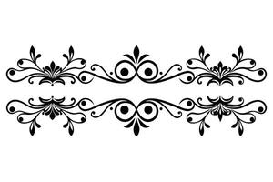 A Elegant Black and White Divider Set for Design Elements vector