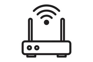 Wireless Router Icon for Modern Communication vector