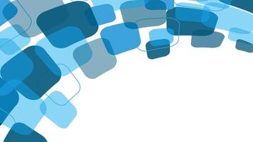 Creative abstract background featuring overlapping blue rounded shapes on a white base with a modern tech inspired layout ideal for presentations and digital projects vector