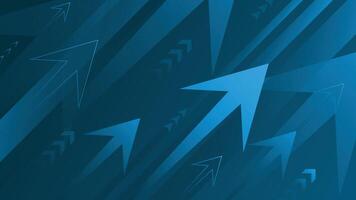 Abstract blue background with bold arrows and motion lines in a modern design ideal for tech and business themes vector