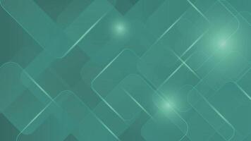 Modern abstract design featuring glowing green squares and intersecting soft light geometric shapes vector