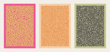 Turing Pattern Background Set vector