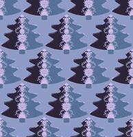 a pattern with a christmas tree on it vector
