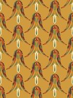 a pattern with leaves on it vector