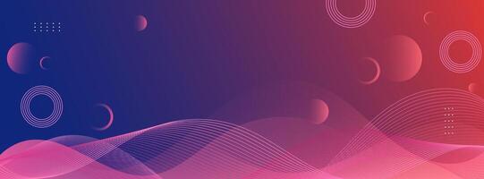 Modern banner background, blue and red gradations , geometric abstarct frame,colorful, illustration. vector