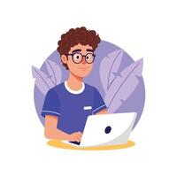 Searching Illustration. EPS 10 File vector