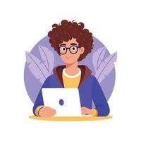 Web developer Illustration. EPS 10 File vector