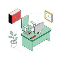 clock setup isometric Style Illustration. EPS 10 file vector