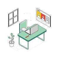 Back Window isometric Style Illustration. EPS 10 file vector
